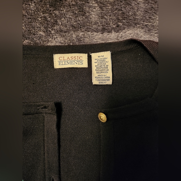Classic Elements Cardigan Sweater Size M - Picture 2 of 9